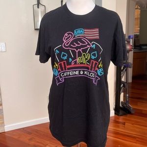 Caffeine and Kilos tee shirt
